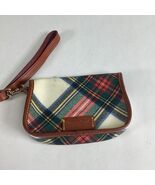 Dooney &amp; Bourke 6.5” Plaid Colored Zip Keychain Wallet Coin Purse - $27.40 CAD