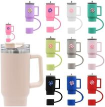 Fits 30oz 40oz Tumbler Cup Spill Straw Topper Cover Drink Topper Drink C... - $3.99