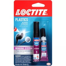 Loctite Super Glue Plastics Bonding System with Activator, Clear Supergl... - £39.95 GBP