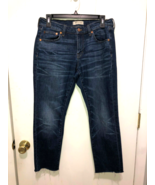 Madewell The Slim Boy Jean 26 Cropped Raw Hem Actual Waist Measurement 30&quot; - $40.43 CAD