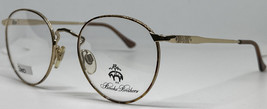 Brooks Brothers Vintage Round bb 103 RARE Unique Italy Gold/ Tortoise Eyeglasses - £99.40 GBP