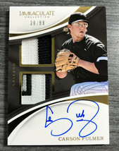 2017 Panini National Treasures Signatures Patches Carson Fulmer #39/99 White Sox - £19.37 GBP