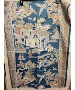 Vintage Jonelle Duracolor &quot;Ban Tai&quot; Made In England Fabric 54&quot; X 70&quot; 100... - £26.00 GBP