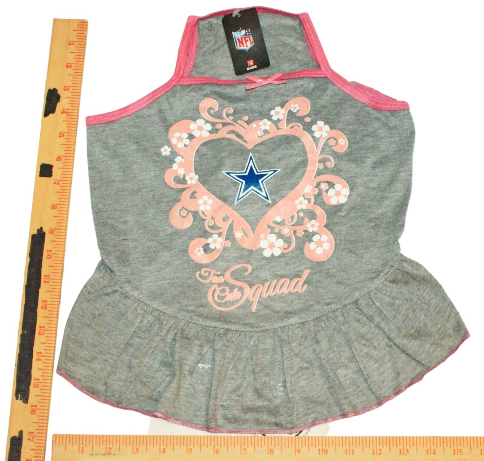 Primary image for Vintage Dallas Cowboys NFL Tank Top Tee Dog Large - Pet Heart Jersey Dress 2015