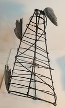 Cornucopia With Leaves Ornamental Made of Wire 13" Tall image 5