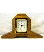French JAZ Oak Miniature Mantle Alarm Clock - $651.80 MXN