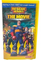 Rescue Heroes The Movie VHS Tape 2003 Hard Clamshell Case Fisher Price - £7.94 GBP