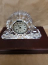 Waterford Crystal Lismore quartz Cottage Mantle Clock Marked Needs Batte... - £26.04 GBP