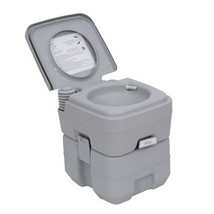 20L Anti Odor Portable Camping Toilet Mobile Travel WC Outdoor Handle Caravan - £85.59 GBP