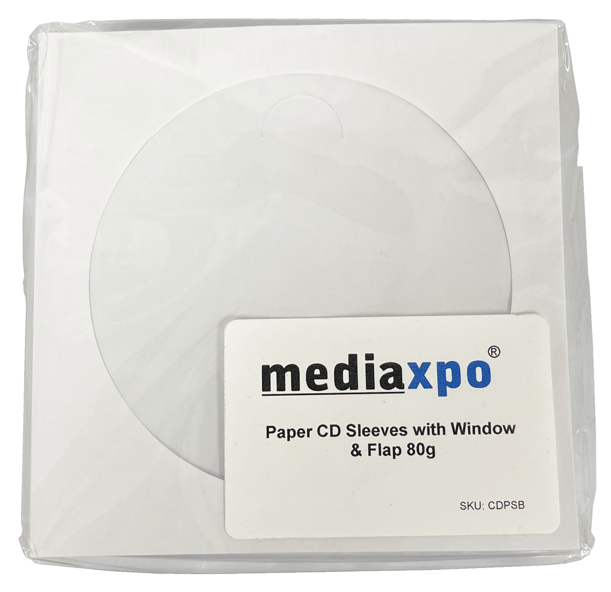 Paper CD Sleeves with Window &amp; Flap 80g - $9.38+
