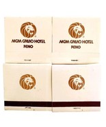 MGM Grand Hotel Reno Nevada Vintage Matchbooks Unstruck Lot Of 4 Lion E77 - $27.15 CAD