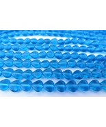 50 6 x 6 mm Czech Glass Heart Beads: Aquamarine - $4.26 CAD