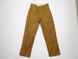 Vintage 60s Duxbak Mens Size 28x28 Distressed Double Knee Hunting Pants Brown - £55.35 GBP
