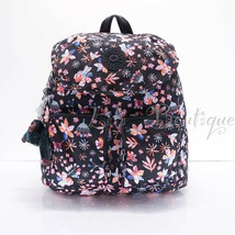 NWT Kipling KI0367 Fiona Travel Medium Backpack Polyester Festival Blossom Multi - £63.67 GBP