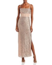 Bcbgmaxazria Women&#39;s Long Sequin Evening Gown Pink L B4HP - £26.28 GBP