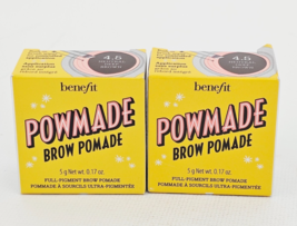 Benefit Powmade Full Pigment Brow Pomade 4.5 Neutral Deep Brown Lot of 2 - $24.95