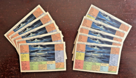 NOS-LOT Of 10 Time Saver Card~Time Is Money~Sailboats On Moonlit Water Postcards - £8.82 GBP