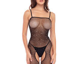 RENE ROFE SPARKLE CROTCHLESS SUSPENDER BODYSTOCKING One Size - $19.79