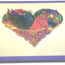 Laurel Burch A Heart Filled With Animals  Reproduction Wall Art 1997 - £27.24 GBP