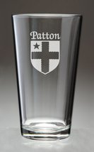 Patton Irish Coat of Arms Pint Glasses - Set of 4 (Sand Etched) - £53.35 GBP
