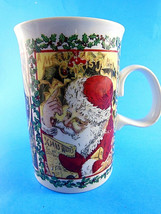 Dunoon Stoneware Coffee tea Mug Cup  Christmas Wishes Santa Made in Scot... - $8.16