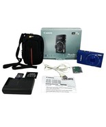 Canon PowerShot ELPH 150 IS Digital Camera Blue 10x Zoom Complete Tested - $326.52 CAD