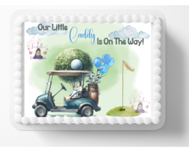 Little Caddy On the way Edible Image Edible Golf Baby Shower Cake Topper... - $297.05 MXN+ Little Caddy On the way Edible Image Edible Golf Baby Shower Cake Topper... - $297.05 MXN+