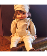 VINTAGE 1986 FRENCH COUNTRY GIRL Dolls by Artist Pauline CLOTH 16 in COL... - $12.99