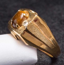 Vintage 18K Gold Plated Costume Jewelry Ring tob - £42.72 GBP