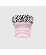 New rhinestone leopard print crop top slim fit sexy hot girl y2k fringed... - $14.00