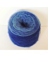 Kid Mohair Merino Wool Yarn - 192 g (100g/950m) - Turquoise Blue Hand or... - $29.00