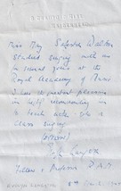 Evelyn Langston Dorothy Bond Soprano Royal School Of Music WW2 Hand Signed Lette - £6.28 GBP