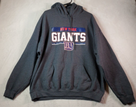 NFL New York Giants Football Team Apparel Hoodie Unisex Size XL Gray Long Sleeve - £16.05 GBP