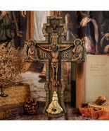 Bgcopper Wooden Orthodox Religious Carved Crucifix - Carved From Natural... - £37.23 GBP+