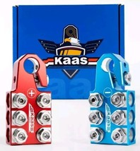 KAAS Battery Terminal Connectors Colored Anode Top Post Battery Terminal + / - - £42.07 GBP