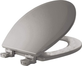 Bemis 500Ec 162 Toilet Seat, Round, Strong Enameled Wood, Silver, With Easy - $30.96