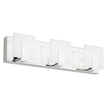 3 Lights Modern Led Vanity Light For Bathroom Frosted White Acrylic Chrome Up An - £95.11 GBP