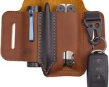  s belt storage bag leather sheath with pen holder key chain flashlight sheath edc thumb155 crop