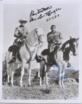 The Lone Ranger Cast Signed Photo x2 - Clayton Moore, Jay Silverheels w/COA - £764.32 GBP
