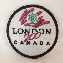 New Vintage Round Patch Badge Emblem Souvenir Travel London On Canada 200 Years - £14.01 GBP