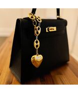 Horse Bits Equestrian Heart Dangle Bag Charm - $21.78
