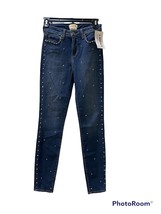 L&#39;AGENCE MARGOT HIGH RISE SKINNY Jeans Studded Dark Vintage Sz 25 NWT New - $98.99