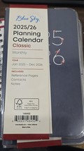 2025-2026 Blue Sky Ashlyn Navy 3.63&quot; x 6.13&quot; Monthly Planner, Plastic Cover - $14.84