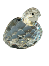 Swarovski Crystal Figurine anthropomorphic Austria vtg Chubby Chicken chic bird - £73.95 GBP