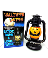 Electronic Halloween Lantern Sound &amp; Light Flash Pumpkin Swing Talking L... - $35.24 CAD