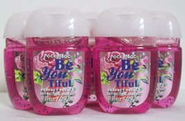 Bath &amp; Body Works PocketBac Hand Gel Set Lot of 5 BE YOU TIFUL PERFECT P... - £13.90 GBP