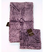 TAHARI HOME 1 Guest &amp; 1 Hand Towel Purple Print Set - £54.73 GBP