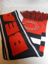 Nice Chicago Bears Scarf Knit Winter Neck 65&quot;  Wordmark Team Logo NWOT thick  - £18.23 GBP
