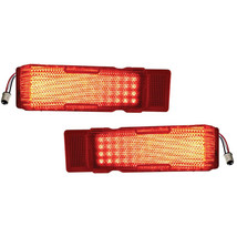 68 Chevy Chevelle LED LH &amp; RH Tail Brake Stop Turn Signal Light Lamp Lens Pair - £85.63 GBP