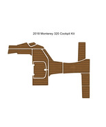 2018 Monterey 320 Cockpit Pad Boat EVA Foam Faux Teak Deck Floor Mat Flo... - $951.87 CAD